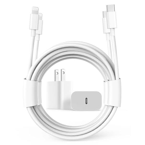 Premium 20W PD Wall Charger Adapter & Fast Charging Lightning Cable Kit for iPhone 14/13/12/11 Pro Max
